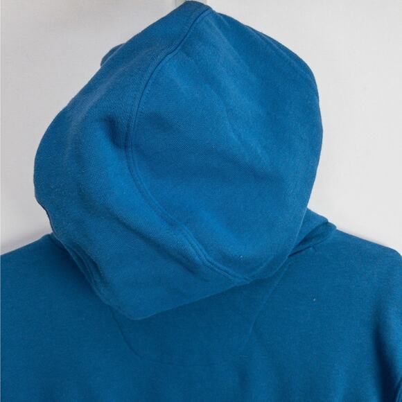 Columbia Graphic Print Hoodie Men’s Medium Blue Pullover Americana Style - Picture 13 of 14